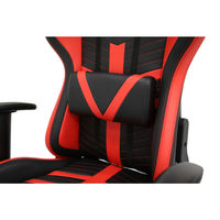 【軒先渡し】ヤマソロ　Monza　オフィスチェア レーシングバケットシート オットマン クッション付 レッド 1脚（直送品）