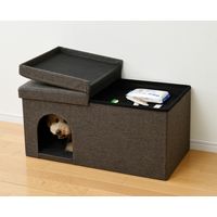 YAMAZEN ペットハウス＆スツール PSS-76（BR）（直送品）