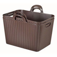 【荷物入れ】アミーゴ バケット ブラウン 1個 ヒマラヤ化学工業所（わけあり品）