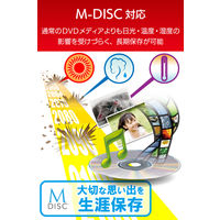 DVDドライブ DVD CD M-DISC 対応 USB2.0 再生&編集&書込ソフト付き ホワイト LDR-PMK8U2VWH ロジテック 1個