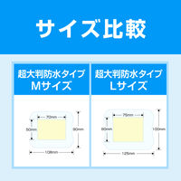 ニチバン 救急絆創膏 ケアリーヴ 超大判 防水タイプ 90mm×108mm CLCHOB4M 1袋（4枚入)