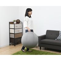 YAMAZEN バランススツール HBS-55(GY) 1台