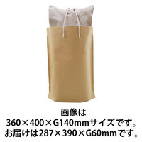 簡易宅配袋 底ガゼット型 フラップ付 287×390×G60mm 1パック（100枚入） CTF-390 今村紙工