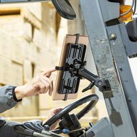 サンワサプライ 支柱取り付け用タブレットホルダー 2関節 CAR-SPHLD3 1個（直送品）