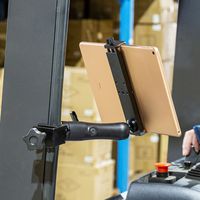 サンワサプライ 支柱取り付け用タブレットホルダー 2関節 アルミ製 CAR-SPHLD6 1個（直送品）