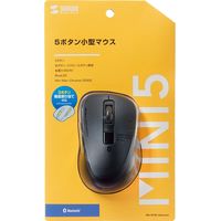 ワイヤレスマウス　無線　Bluetooth　静音　5ボタン　小型サイズ　ブルーLED　MA-BTBL155BK　サンワサプライ　1個（直送品）