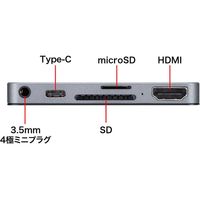 サンワサプライ iPad Pro専用ドッキングハブ SD iPadOS USB Type-C対応 USB-3TCHIP2 1個