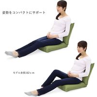 ヤマザキ 産学連携　コンパクト座椅子2　グリーン compact-2-gr 1台（直送品）