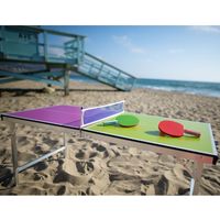 スパイス バカンス バイカラー キャリー卓球台セット　ピンク×イエローグリーン SFVT1801 1台（直送品）