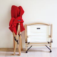 スパイス バカンス　キャンパスフォールディング　ウッドチェア　レッド SFVY1910RD 1台（直送品）