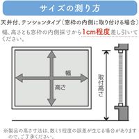 【1cm単位】プロ仕様「つっぱりブラインド」幅115cm×高185cm＜遮熱・耐水＞ ctb835T-115x185r68 1セット トーソー（直送品）