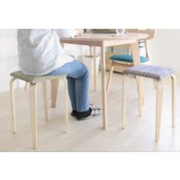 【軒先渡し】ヤマソロ Motley スタッキングスツール 角型 グリーン 40-549 1セット(5脚入)（直送品）