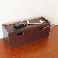 【軒先渡し】ヤマソロ Maronie 収納ボックス 電源タップ 幅400×奥行148×高さ150mm 77-307 1台（直送品）