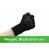 【天然ゴム背抜き手袋】 ウィード OPTY（オプティ） 天然ゴム薄手 OP-280B ブラック M 1袋（5双入）