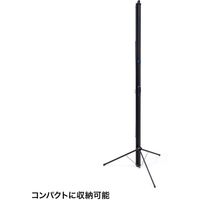 サンワサプライ プロジェクタースクリーン 三脚式 16:9 100型相当 幅2370×奥行860×高さ3100mm ブラック 1個（直送品）