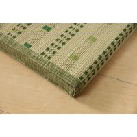 萩原 い草 6つ折りマットレス ポルコ 800×1800×40mm グリーン 81947622 1枚（直送品）
