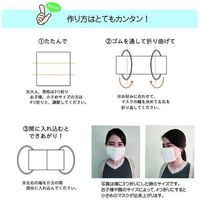 成願 日本製抗菌ガーゼマスク　ホワイト　5枚セット gauze 5P 1セット（5枚入）（直送品）