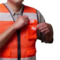 【安全ベスト】 小野商事 エースグローブ パトロールベスト 7cm幅 オレンジ No90853 1着