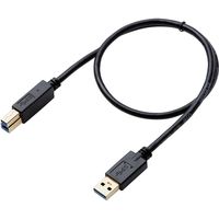 USBケーブル 0.5m A[オス]-B[オス] USB3.0 TV 外付けHDD ブラック DH-AB3N05BK エレコム 1個