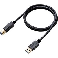 USBケーブル 1.0m A[オス]-B[オス] USB3.0 TV 外付けHDD ブラック DH-AB3N10BK エレコム 1個
