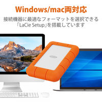 HDD 外付け 1TB ポータブル 2年保証 Rugged Mini LAC301558 LaCie 1個（直送品）