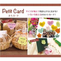 ササガワ ぷちカード ネコ 大 16-7131 1セット：60枚【（6色各2枚）袋入×5冊袋入】