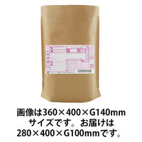 宅配袋 底ガゼット型 フラップなし 茶 W280×H400×G100mm 1パック（10枚入） 今村紙工