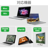 エレコム Type-C映像変換アダプタ/TypeC-VGA&給電ポート/ブラック AD-CVGAPDBK 1個