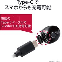 Bluetoothヘッドセット 極小 Type-C端子 最大連続待受約120時間 簡単接続ガイド ホワイト LBT-HSC30MPWH エレコム 1個