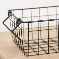 不二貿易 スタッキングワイヤーバスケット BK 26x18x10 26683 1個