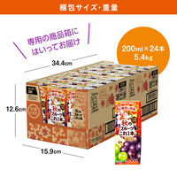 カゴメ 秋のフルーツこれ一本 ぶどう＆洋梨ブレンド 200ml 1箱（24本入）