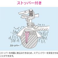 カクダイ ガオナ 散水用スプリンクラー 広範囲 範囲調節機能付き GA-QH001　1台（直送品）