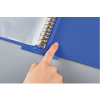 コクヨ クリヤーブック<Glassele>（替紙式・背ポケットタイプ・リングファイル） A4タテ 30穴 コーラルピンク ラーGLB730P 1セット(8冊)