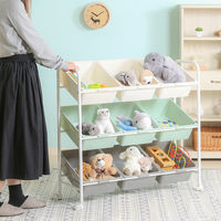 不二貿易 キッズラック color 3列3段 幅905×奥行360×高さ860mm 38293 1台（直送品）