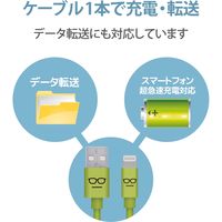 ライトニングケーブル 1.2m カラフル A-Lightning グリーン MPA-FUAL12CGN エレコム 1個