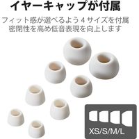 エレコム マイク付きイヤホン カナル型 10.0mmドライバー採用 ホワイ EHP-F12CMWH 1個（直送品）