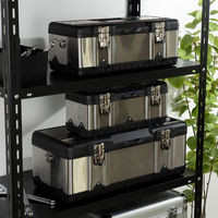 JEJアステージSUSツールボックス STB-390 シルバー1個