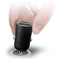 エアージェイ PD20W最小カーチャージャーUSB(A+C) DKJ-PD3 BK 1個