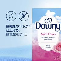 ダウニー（Downy） シート 乾燥機用 柔軟剤 エイプリルフレッシュ 静電気を防ぎ驚きの柔らか仕上げ 34枚入 1個 P＆G