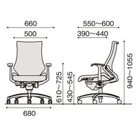 【設置込】イトーキ エフチェア ハイバック 布張り 固定肘 ハンガー付 樹脂脚 アイビーグリーン×ブラック KG135PSHM-T1Q2 1脚（直送品）