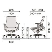 【設置込】イトーキ エフチェア ローバック 布張り 固定肘 ハンガー付 樹脂脚 アンバーオレンジ×白 KG-145PSH-W9D3 1脚（直送品）