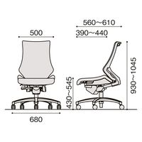 【設置込】イトーキ エフチェア ハイバック ストライプメッシュ 肘無 ブラック×シルバー KG170JAM1ZTT2 1脚（直送品）