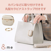 AirPods 第3世代 ソフトレザー カバー 衝撃吸収 落下防止 グレージュ×ゴールド AVA-AP5ULMGB エレコム 1個（直送品）