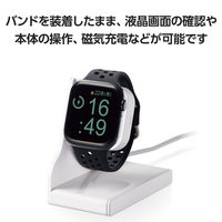 アップルウォッチバンド(49/45/44/42) シリコン 耐衝撃 軽量 ブラック AW-45BDSCNBK エレコム 1個（直送品）