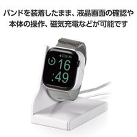 アップルウォッチバンド(49/45/44/42) ステンレス マグネット シルバー AW-45BDSSSV エレコム 1個