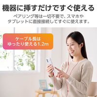 エレコム イヤホン/USB Type-C/デジタル式/カナル/10mmドライバ/イヤーアーム付き/シルバー EHP-DF12CMSV 1個