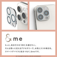 iPhone15Pro/15ProMax カメラフィルム ガラス グリッター 青 PM-A23CFLLP5BUG エレコム 1個（直送品）