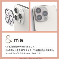 iPhone15Pro/15Pro Max カメラフィルム ガラス グリッター 紫 PM-A23CFLLP5PUG エレコム 1個（直送品）