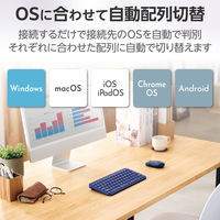 ワイヤレス キーボード Bluetooth パンタグラフ 軽量 電池式 ブルー TK-TM10BPBU エレコム 1個