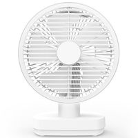 TOPLAND 19cm DC扇 コードレス ルーバー機能 3電源対応 風量3段階 SF-DFK28 WT 1台